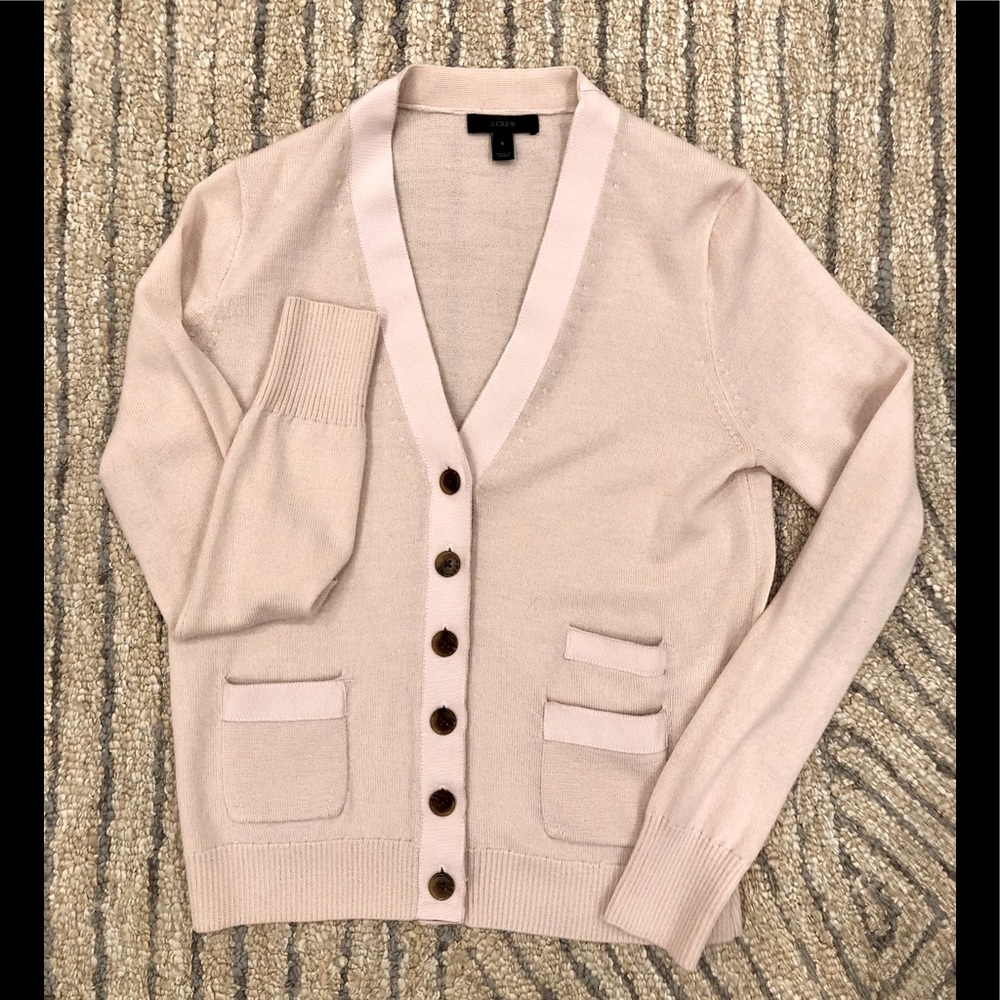 JCREW 100% wool sweater, blush pink